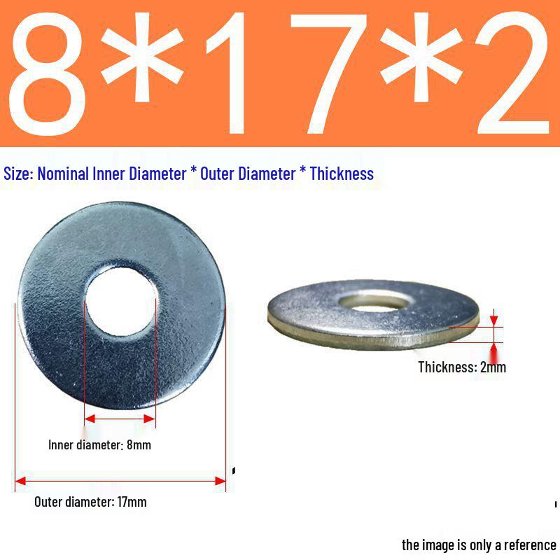 Galvanized Flat Metal Washer Spacer M3-M60