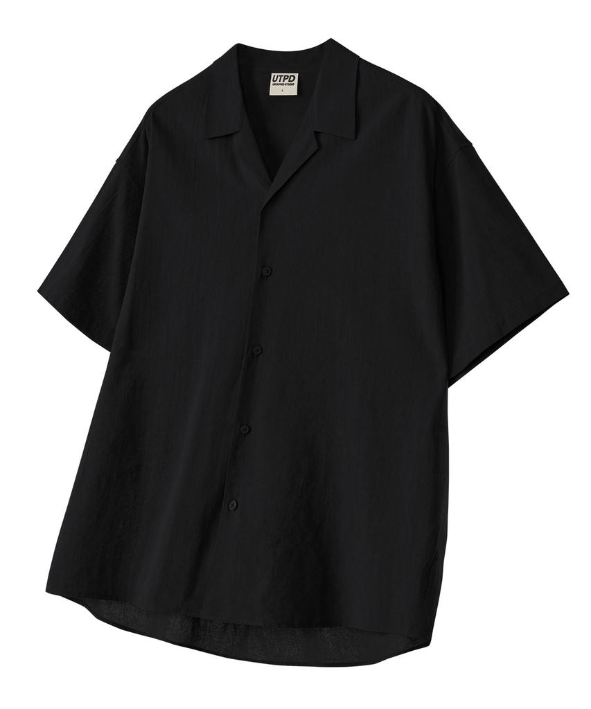 UNTAPPED STUDIO Oversized Linen Open Collar Short Sleeve Shirt 5 Colors (Type A)