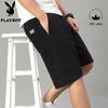 PLAYBOY Men's 2026 Summer Pure Cotton Loose Fit Casual Mid-Length Shorts