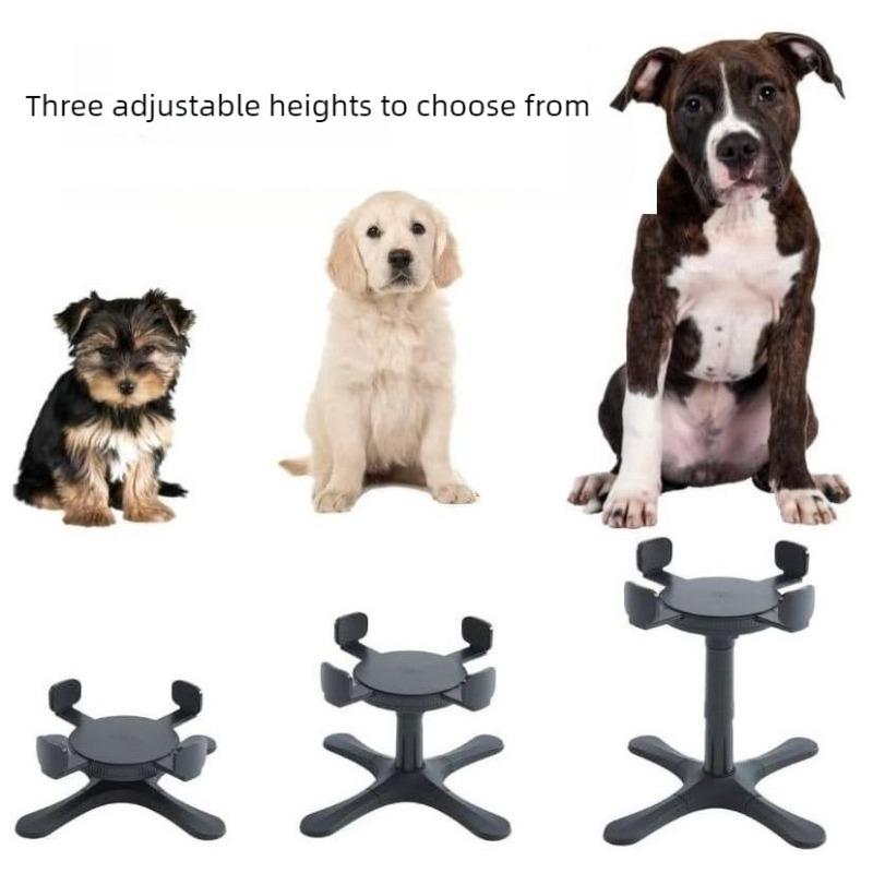 Adjustable Height Diameter Stand for Pet Bowl Non-Slip Base Tiltable Angle Dog Bowls Stand Pets Feeding Four-Leg Stands