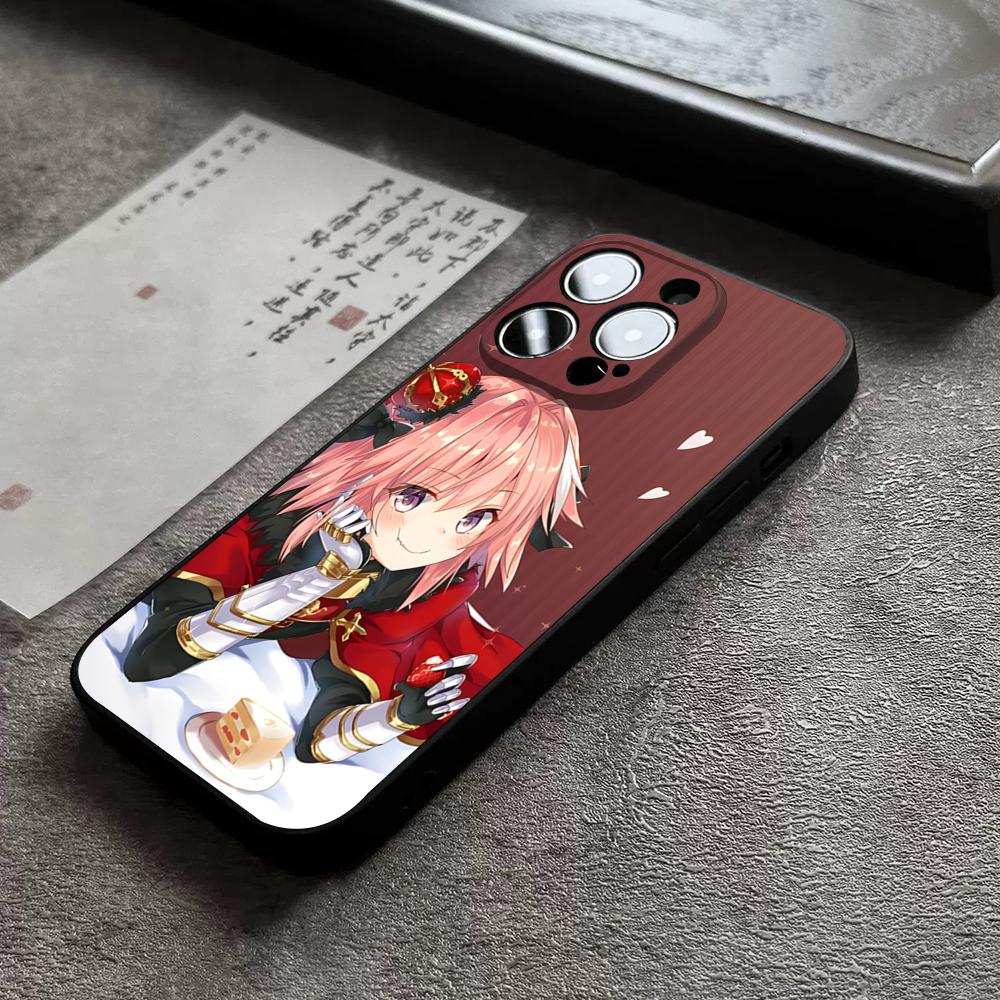 Fate Astolfo Vintage Phone Case For 17 Pro Max For Iphone 14 16 Pro Max 12 15 11 13 Pro Xr X Xs 8 7 Plus Back Cover