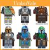 Minifigurky Star Wars Stavebnice Kostky Figurky Rey Boba Mandalorian Fett