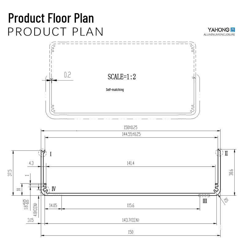 Aluminum Alloy Shell Module 150x75 Instrument Box