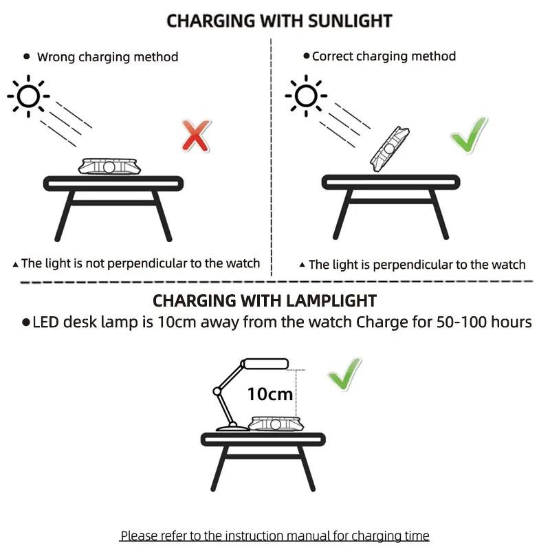 NORTH EDGE MACH 2 Men's Watches Solar Power 316 Stainless Steel Case Quartz Watch For Men Pilot Waterproof 50M Stopwatch