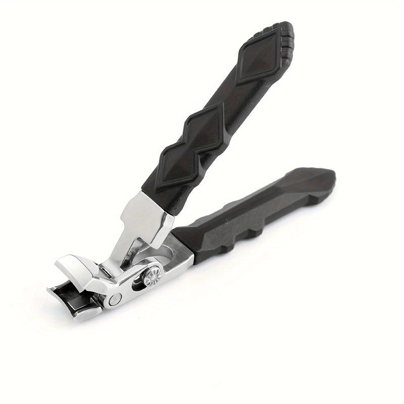 

Professional Stainless Steel Toenail Clippers for Seniors, Wide Jaw, Angled Head, Concave Blade Nail Clippers Pedicure Tools