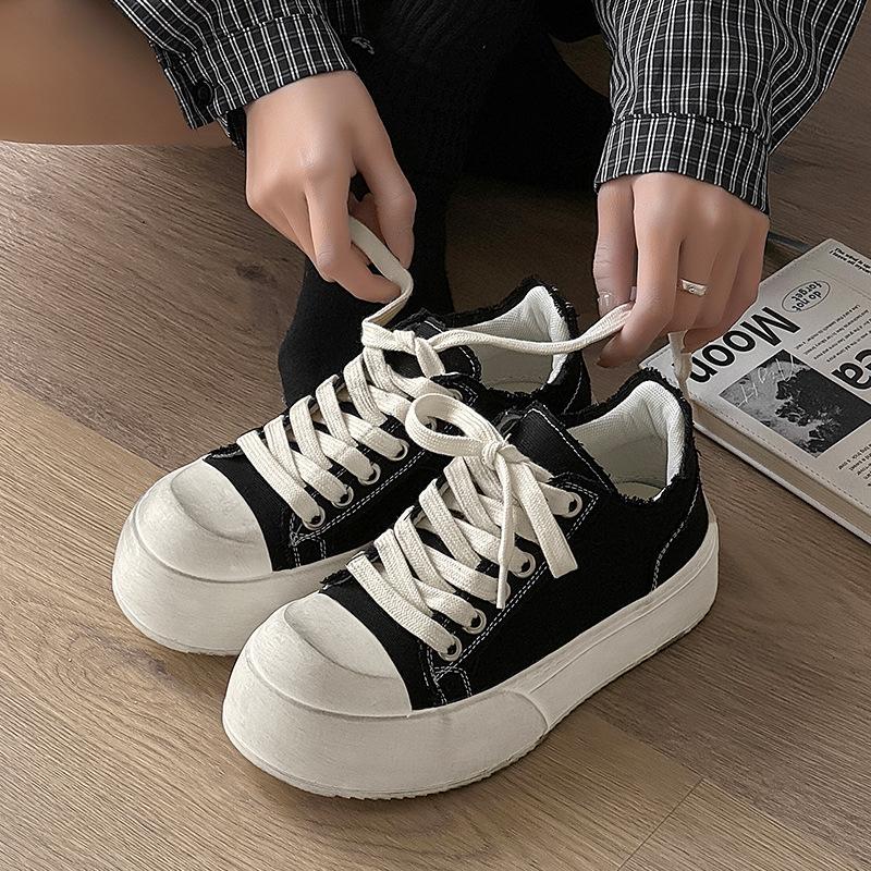 

Do old polish color head spring and summer canvas shoes men s thick soles increase height commuting dirty shoes couple versatile derby shoes 44 чорний