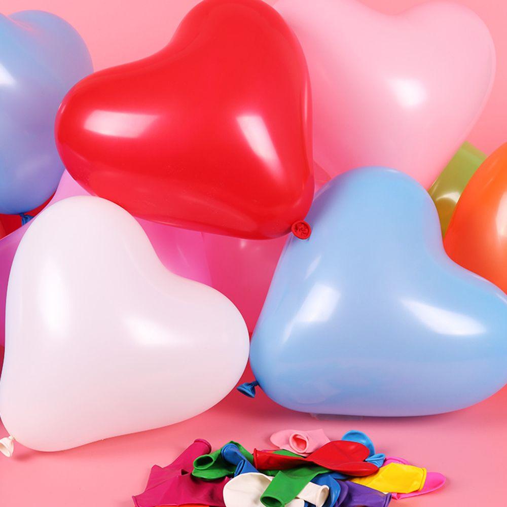 10/20pcs Romantic Thickening  Pearl Inflatable Toys Heart Shaped Latex Balloons Wedding Decor