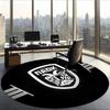 Paok (5) Round Office Rug Decorative Floor Rug for Office Bedroom Living Room and Home Space
