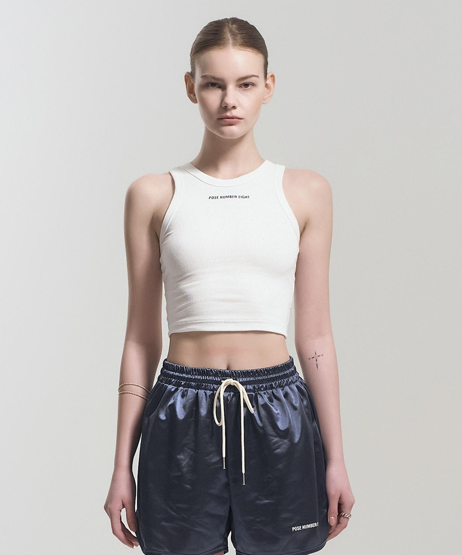 Pose Number Eight Logo Ribbed Tank (Women) O/S