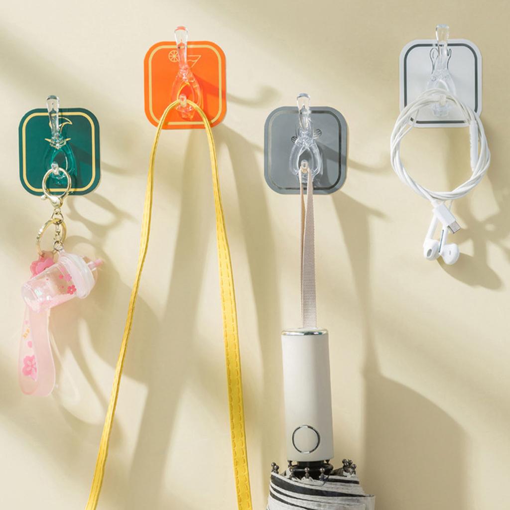 Acrylic Wall Hook Punch Free Self Adhesive Multifunctional Cuttable Wall Hook Rack for Kitchen