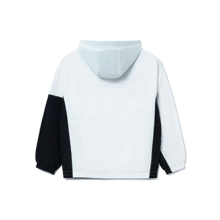 Li-Ning BAD FIVE Sports Basketball Hooded Jacket 'White Black' Men's AFDS075-1