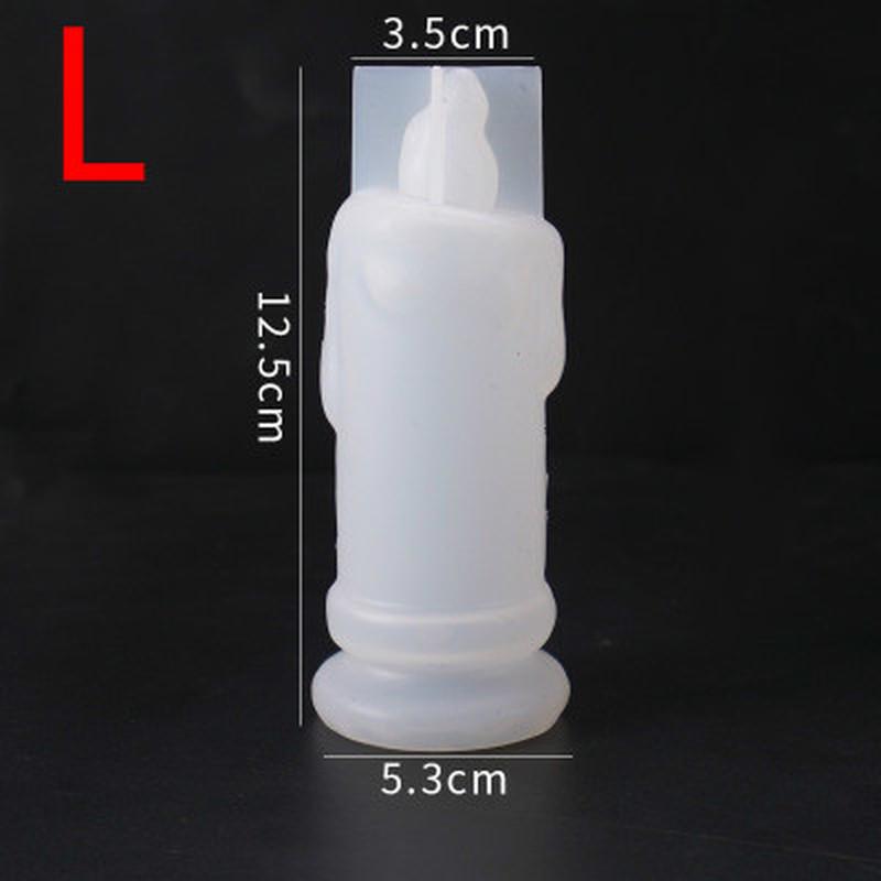 

3D подсвечник форма силиконовая форма свеча форма эпоксидная ювелирные изделия коробка для хранения смола форма L