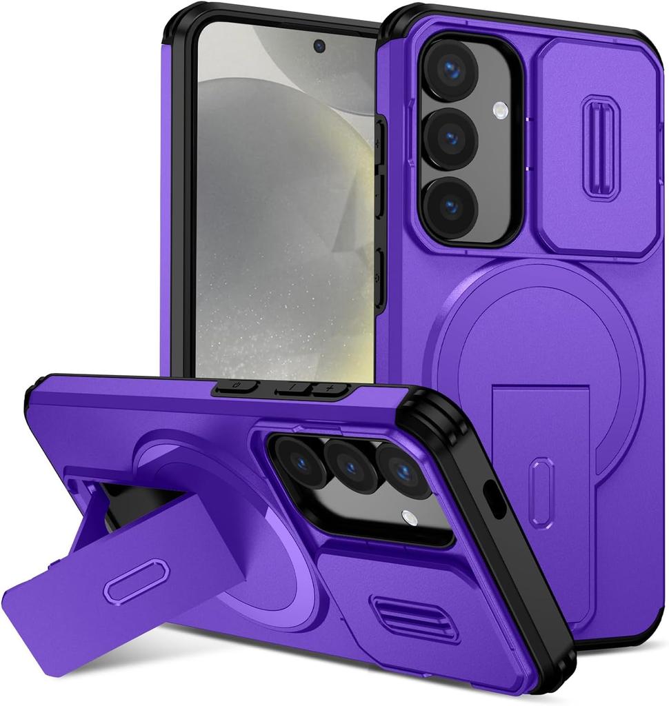 Phone Case For Samsung Galaxy S26 5G with Camera Cover, Magsafe, Heavy Duty Magnetic Case