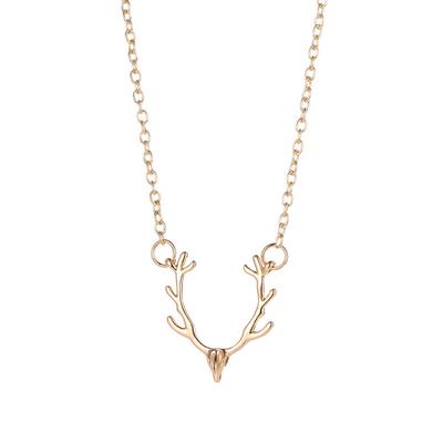 Romantic Fashion Pendants Necklaces with Elk Deer Necklace Exaggeration Lover Necklace Jewelry
