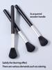 1pcs/3pcs Black Wooden Handle Fiber Blush Brush Beginner Makeup Brush Contour Brush Highlight Brush Multifunctional Makeup Tool