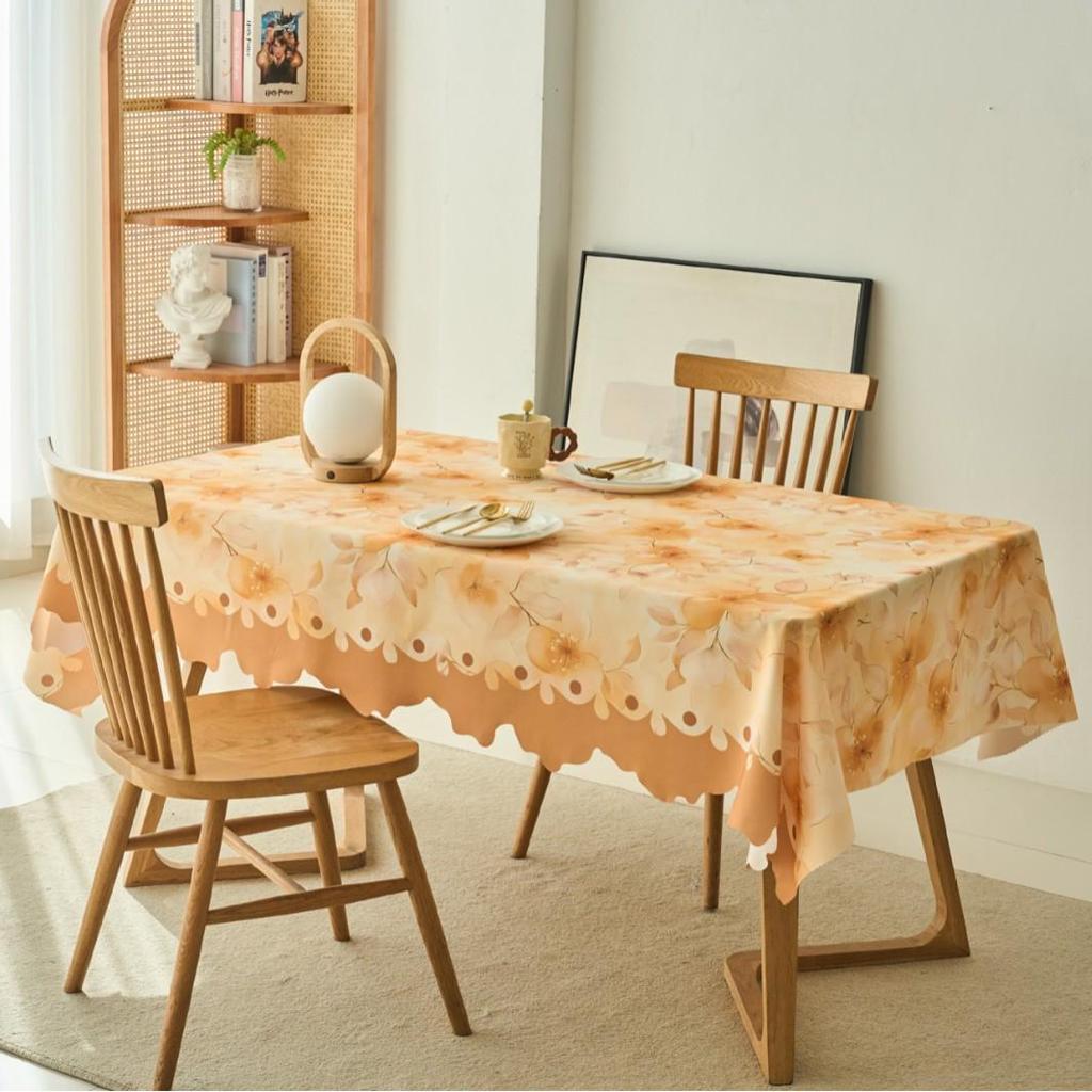 Waterproof & Oilproof Irregular Lace Tablecloth: Dustproof, Stain-Resistant Coffee Table Cover