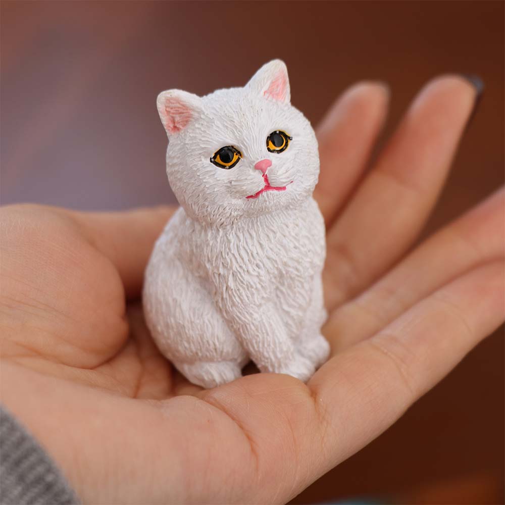 Sitting Cat Ornament Simulation Cat Decoration Creative Cat Pet Model Desktop