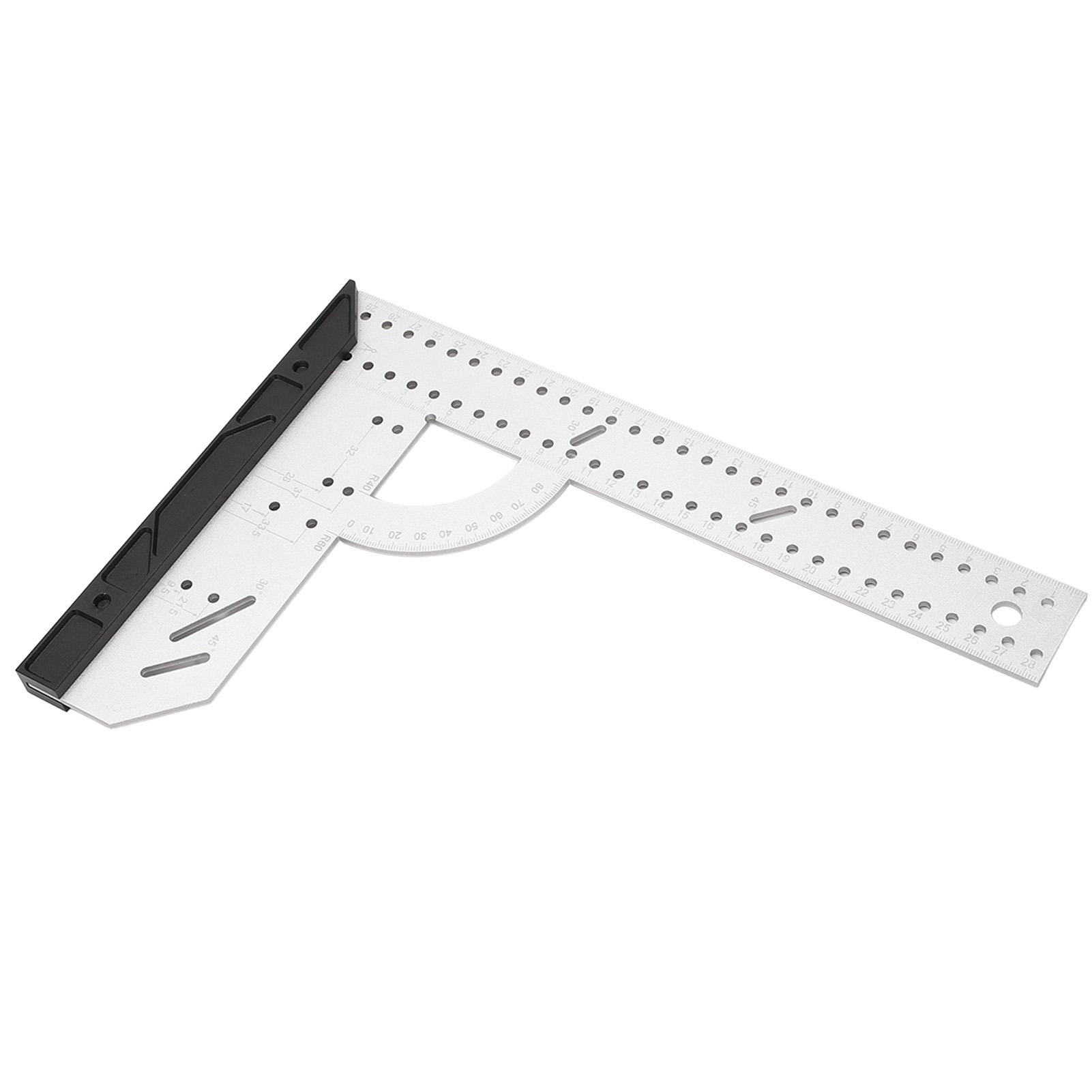 

Позиционирующий квадрат 300 мм Алюминиевый сплав Четкая шкала L-образная линейка Инструмент плотника для деревообработки