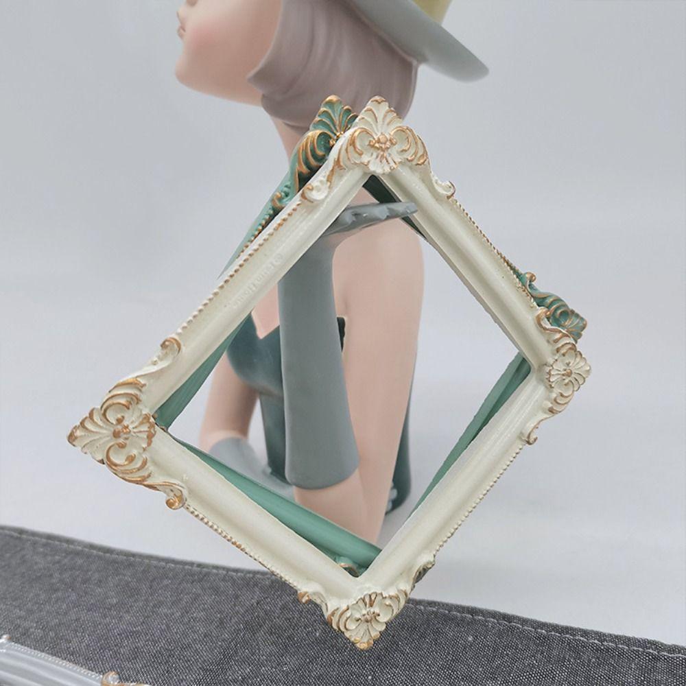 Fotografi rekvisitter Artistic Relief Desktop Ornamenter Bildeholder Bilderamme Resin Crafts