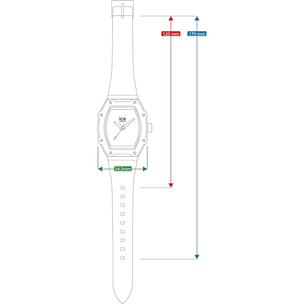 Ice Watch Boliday Multi-Function Women's Watch Glacier Blue Silicone Strap 022860