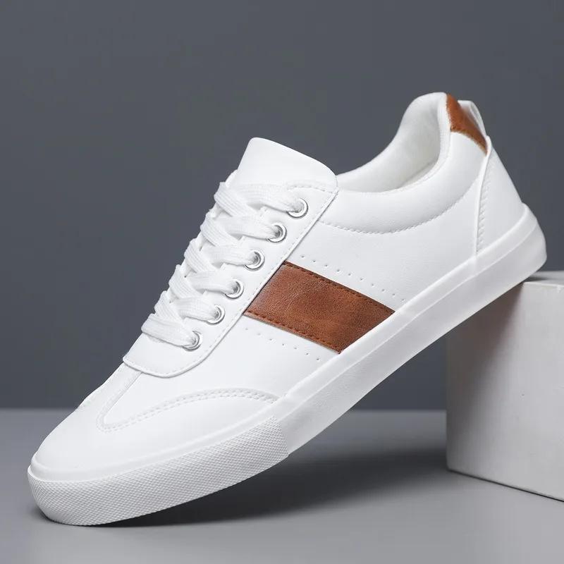 Fashion Large Size Men's Shoes 2025 New Casual Board Shoes Men's Lightweight Breathable Sports Shoes Low Top Color Blocked Men's Shoes