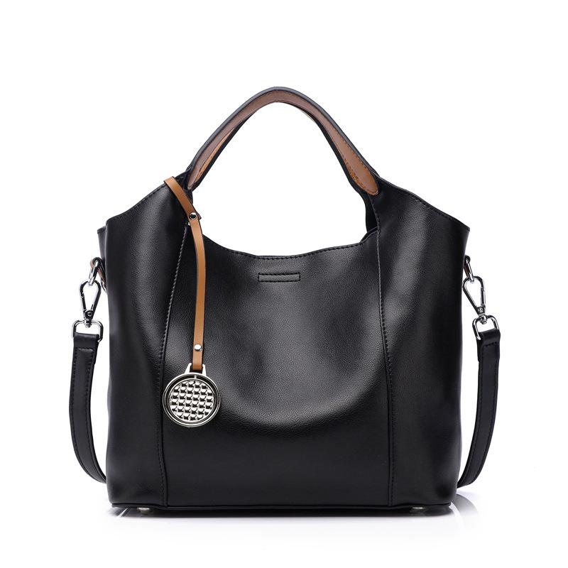 New Genuine Leather Women's Bag Style Fashionable Cowhide Mother Child Handbag Shoulder Crossbody