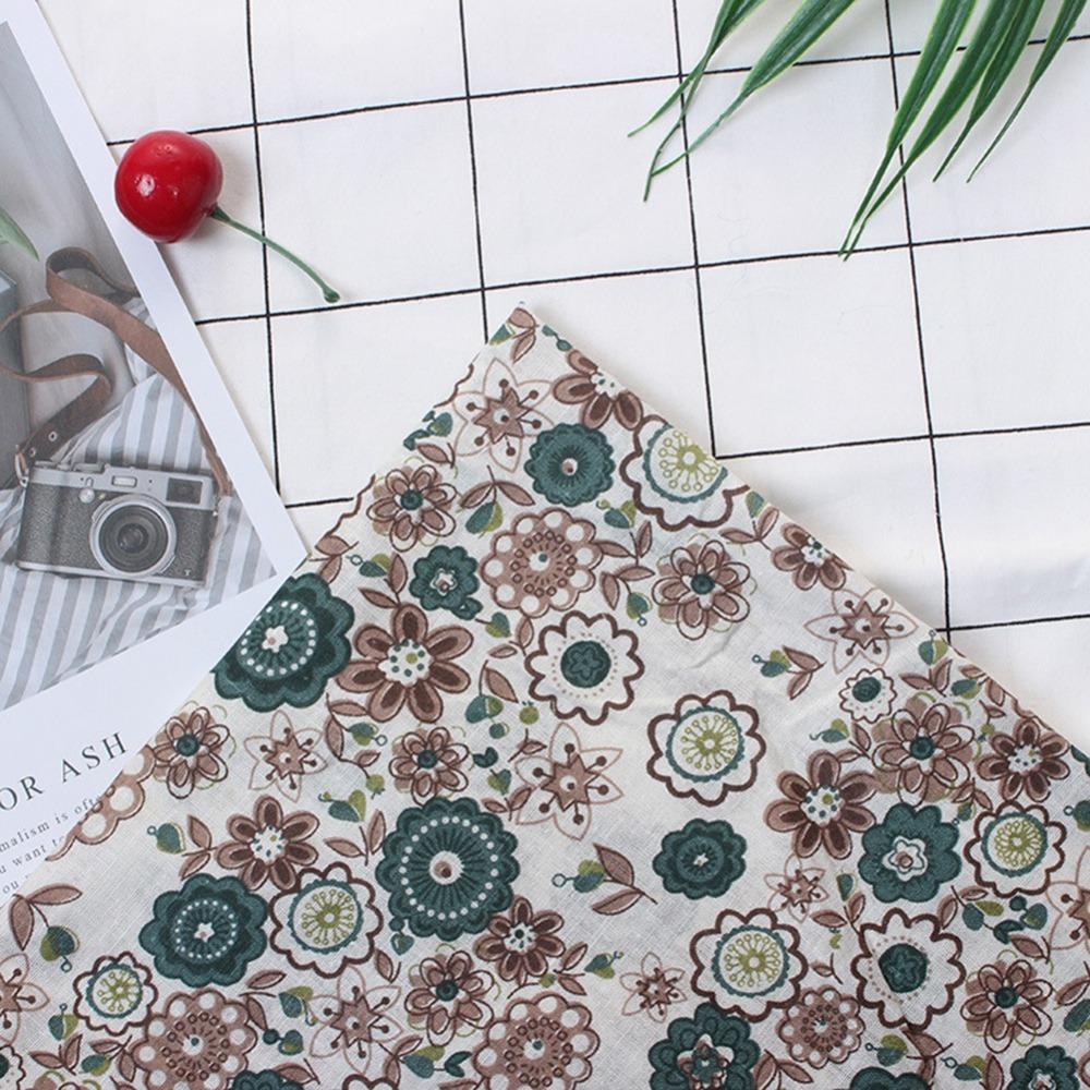 7Pcs 50*50cm Cotton Fabric Cotton Pre-cut Fabric Sewing Supply Floral Cotton Cloth Quilt Production