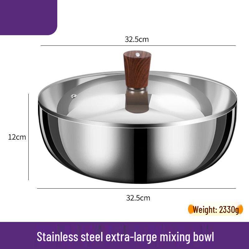 304 Stainless Steel Deep Mixing Bowl