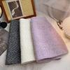 Tweed High-Waisted A-Line Skirt - Women's 2025 Autumn/Winter Korean Coco Style, Purple, Short Length