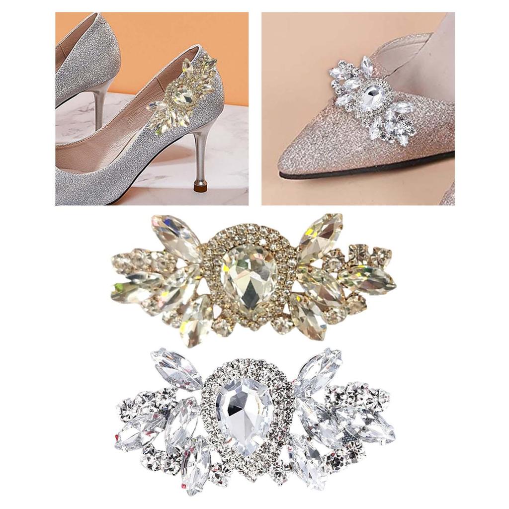 Elegant Shoes Buckle Decoration Clips Crafting DIY Jewelry Making Shoes Decoration Charm for Wedding Party High Heel Bags Clutch
