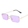 Luxury Designer Sunglasses for Women Rectangle Cutting Shades Frameless Eyeglasses Fashion UV Protection