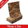 70Cmx5M 3D Brick Pattern Wall Sticker Self-Adhesive Panel Water-Repellent Living Room Wall Cover Home Ornament