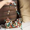Personalized Ethnic Style Colored Stone Beaded Decorative Shoulder Bag Underarm Bag Street Trend Women's Bag Handbag