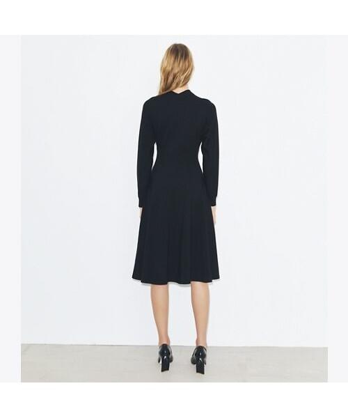 Tolibeochi Wool Shirt Dress - Black