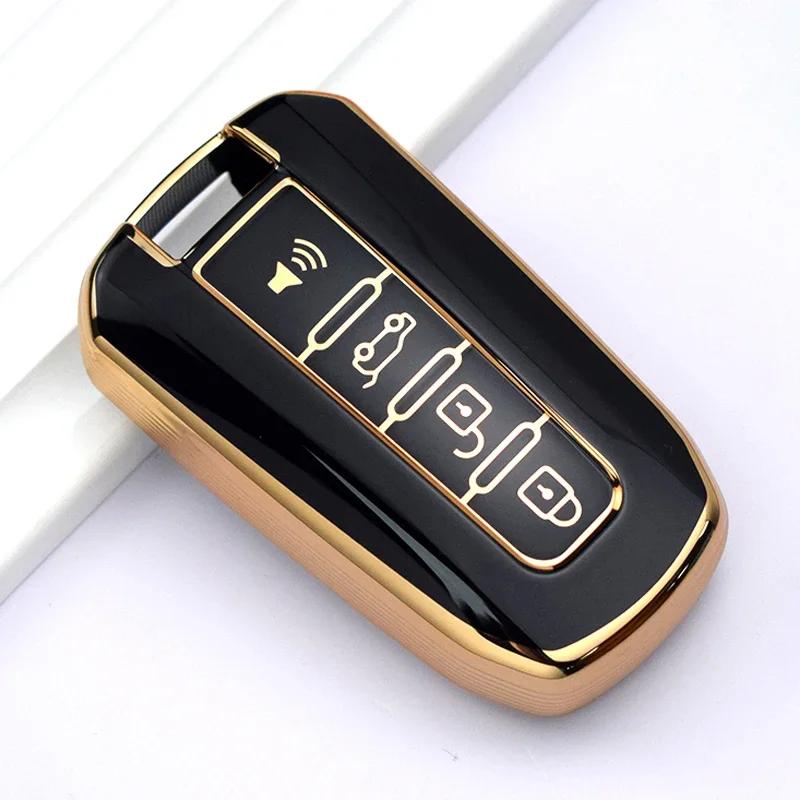 Soft TPU Smart Car Key Case Cover For Ssangyong Korando C Rexton W Ssangyong Actyon Kyron Rodius Tivolan Shell Fob Holder