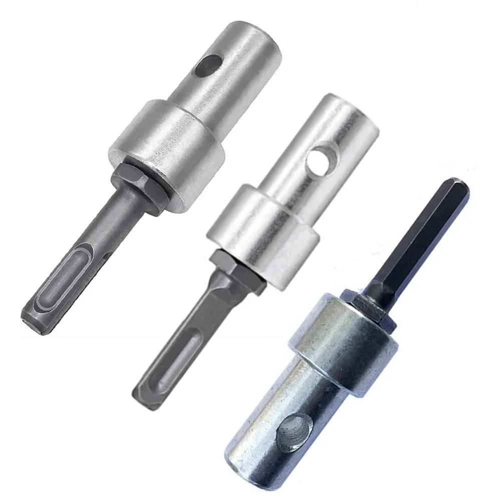 For Electric Hammer Round Hex Shank Adapter Drill Bit Adapter Silver Compact Size High-quality Materials Silver Color