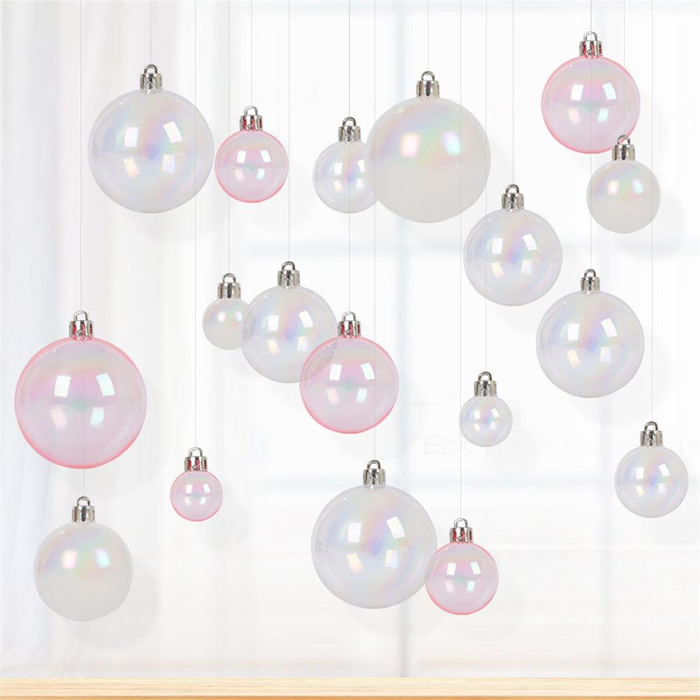 4/5/6cm Colorful Ball Decoration Christmas Tree Hanging Pendant Birthday Party Wedding Transparent Ball Bubble Decor