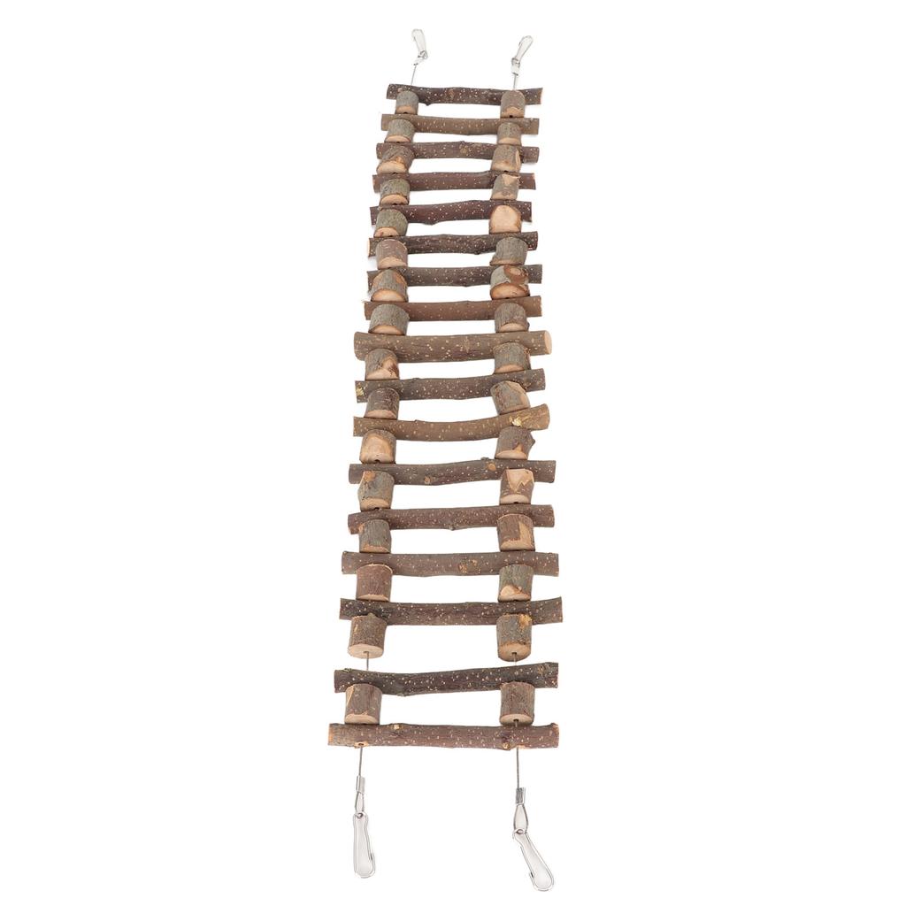 Escalera de Escalada para Mascotas Molienda de Dientes Ambiental Duradera Flexible Puente de Escalera de Madera para Loro