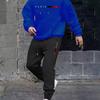 2025 Men's Pullover Hoodie and Jogger Set with Printed Logo