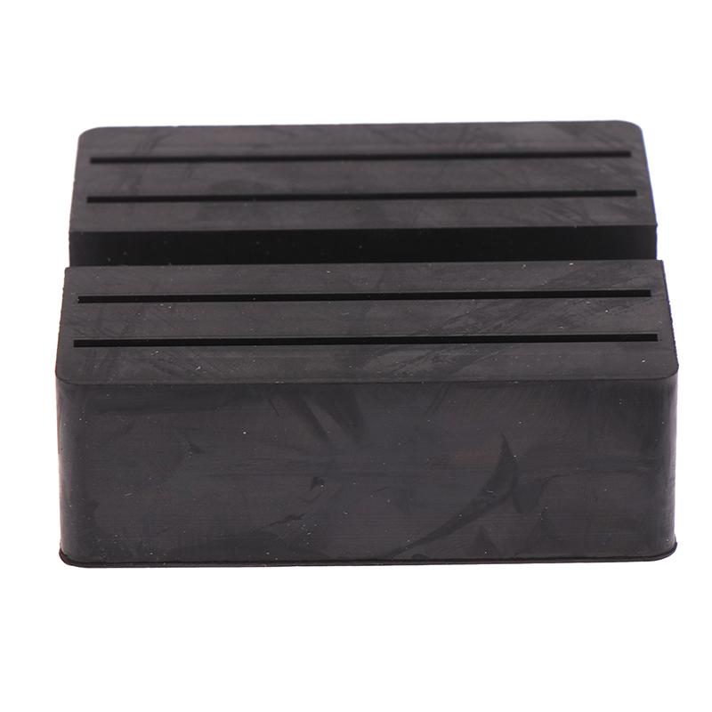 Car Lift Jack Stand Rubber Pads Square Universal Slotted Frame Rail Jack Guard