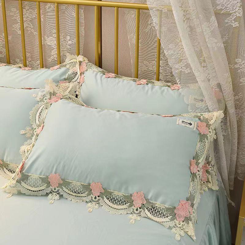 High Quality Ice Silk Pillowcase Pair Set 48*74cm Summer