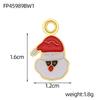 CARLIDANA Unique Diy Jewelry Charms Accessories Tree Santa Claus Enamel Christmas Charms for Bracelet Necklaces Waterproof