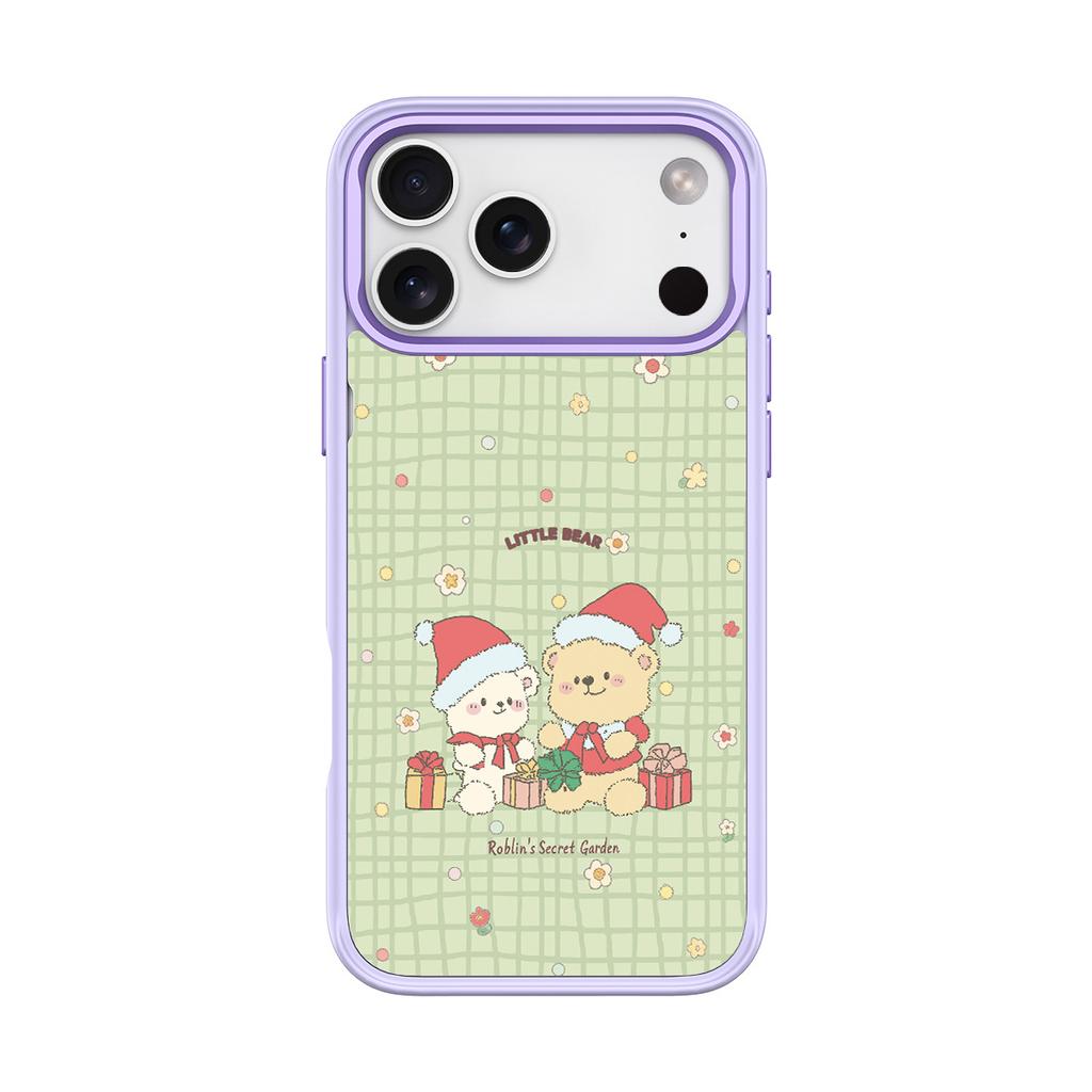 Applicable to Apple 17Pro mobile phone case, advanced sense 16 replaceable back plate 15promax magnetic mobile phone case, gift bear.