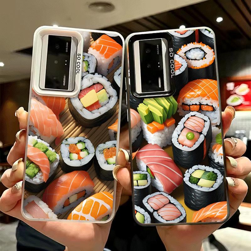 Delicious Sushi Bento Shockproof Phone Case for Xiaomi Poco X7 X6 X5 X3 Pro F7 Ultra M8 Redmi 15C 15 14C 13C 12C 10C 13 12 10