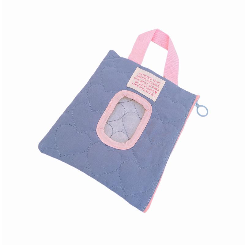 Cash Macaron-Colored Tissue Box for Stroller with Wet Wipes Hanging Bag