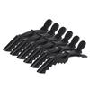 Pack Of 7 Neutral Alligator Double-Hinged Hair Clips For Women Hair Styling Professional Salon Use