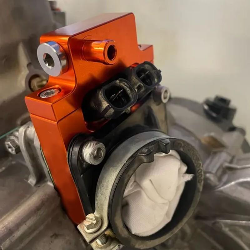 Motorcycle TPi Injector Relocation Block Aluminum For K-T-M EXC300 250 XC XCW TPi Six Days EXC XC 300 250 150 TPi 2023 2022 2021