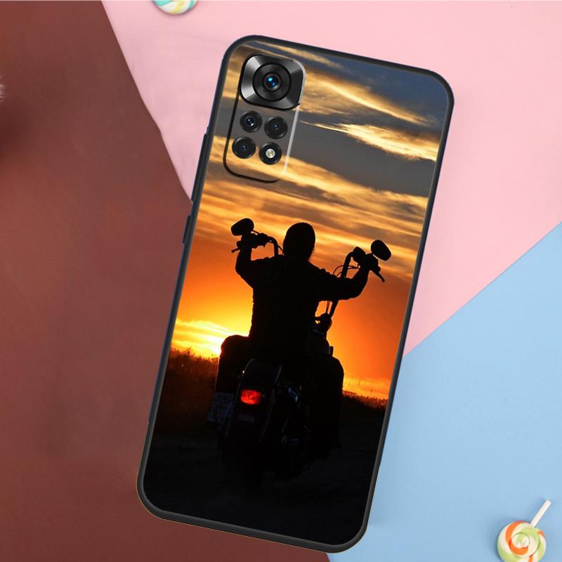 Moto Bike Motocross Cover For Xiaomi Redmi Note 13 14 Pro 12 11 9 10 9S 10S 11S 12S Redmi 14C 10C 12C 13C Case