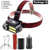 XP-G Q5 COB Led Fishing Headlight Use Rechargeable 18650 Battery Headlamp Head Flashlight Lamp Torch for Camping Light