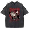Baumwolle Gewaschen Dandadan Okarun T-Shirt Herren Japanischer Anime T-Shirt Cartoon Hohe Qualität T-Shirt Ästhetisch Mode T-Shirt Männlich